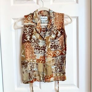 At last & co button up tank